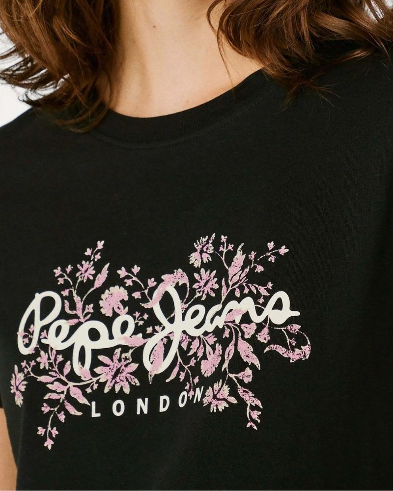  Camisetas Manga corta Mujer PEPE JEANS Negro PL5000049 BERO