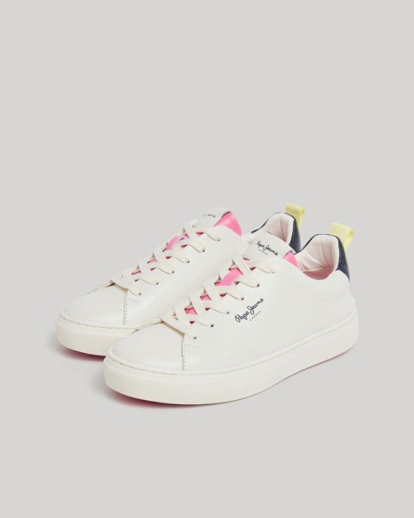 Sapatilhas Mulher PEPE JEANS Branco PLS00005 CAMDEN ACTION W
