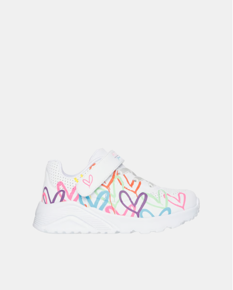 Sapatilhas Infantil SKECHERS Branco 314078N UNO LITE LOVE LEVITATE