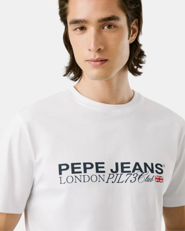  Camisetas Manga corta Hombre PEPE JEANS Blanco PM5010104 MATTHEW TEE