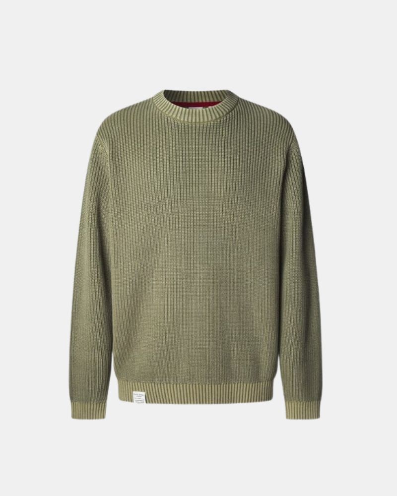 T-shirt de Manga Comprida Homem PEPE JEANS Verde PM7000022 PARKER CREW