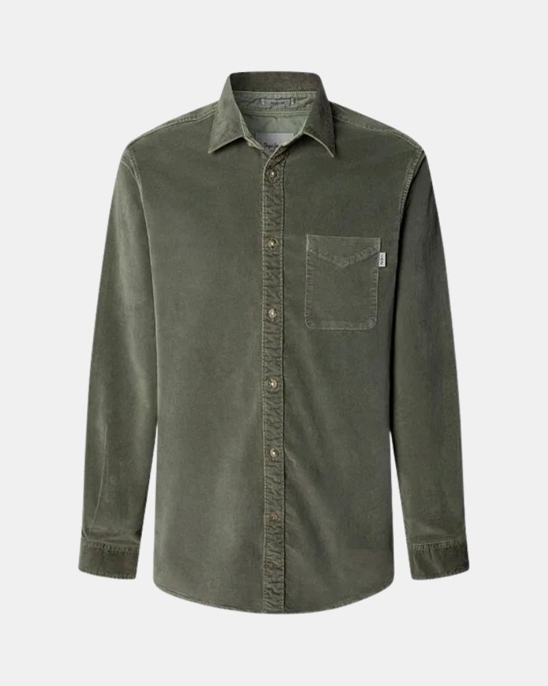 Camisas Manga Comprida Homem PEPE JEANS Verde PM3090844 CLAYTON
