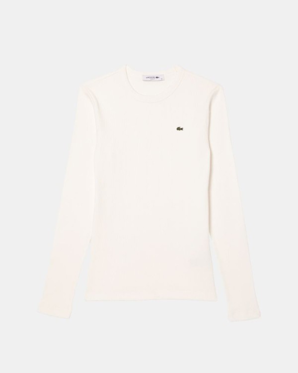  Camisetas Manga larga Mujer LACOSTE Blanco TF1692