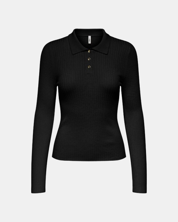 T-shirts Manga comprida Mulher ONLY Preto 15360321 MILA