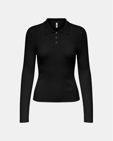  Camisetas Manga larga Mujer ONLY Negro 15360321 MILA
