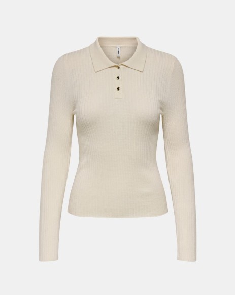  Camisetas Manga larga Mujer ONLY Beige 15360321 MILA
