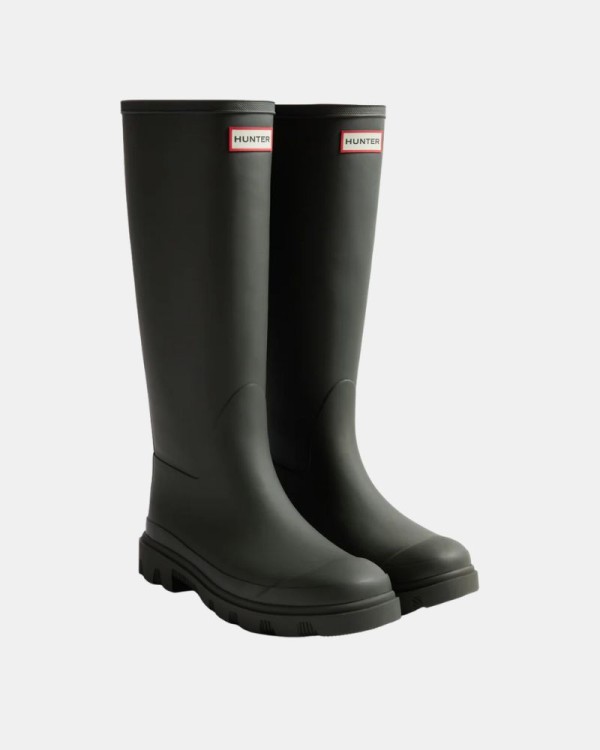 Botas Botas de Água Mulher Hunter Verde HFRU0001251 DOWNPOUR TALL