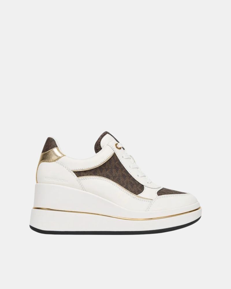 Zapatillas Bajas Mujer MICHAEL KORS Beige 43F5EMFS4L HAYES WEDGE