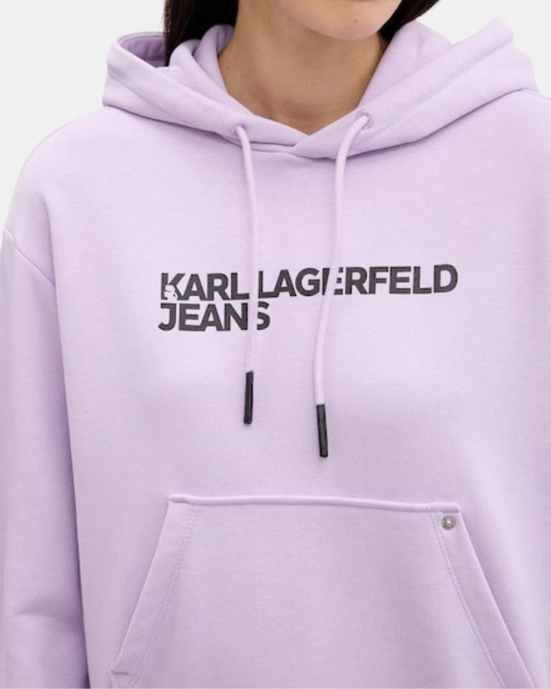 Casacos de capuz manga comprida Mulher Karl Lagerfeld Roxo A2W20053