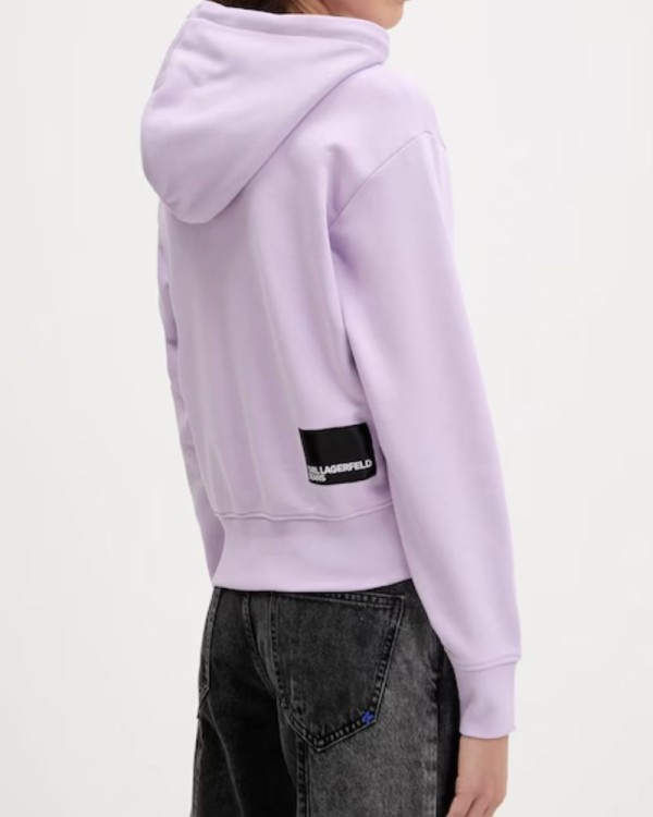 Casacos de capuz manga comprida Mulher Karl Lagerfeld Roxo A2W20053