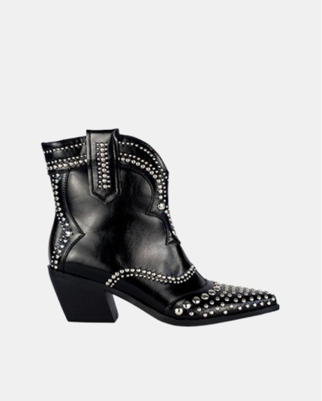  Botines Cowboy Bajos Mujer RockAway Negro 84542