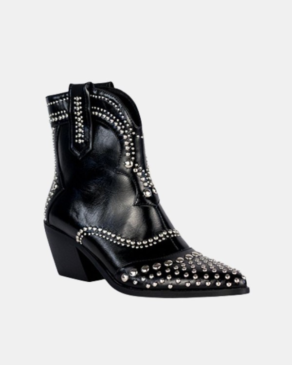 Botas Cowboy Baixas Mulher RockAway Negro 84542