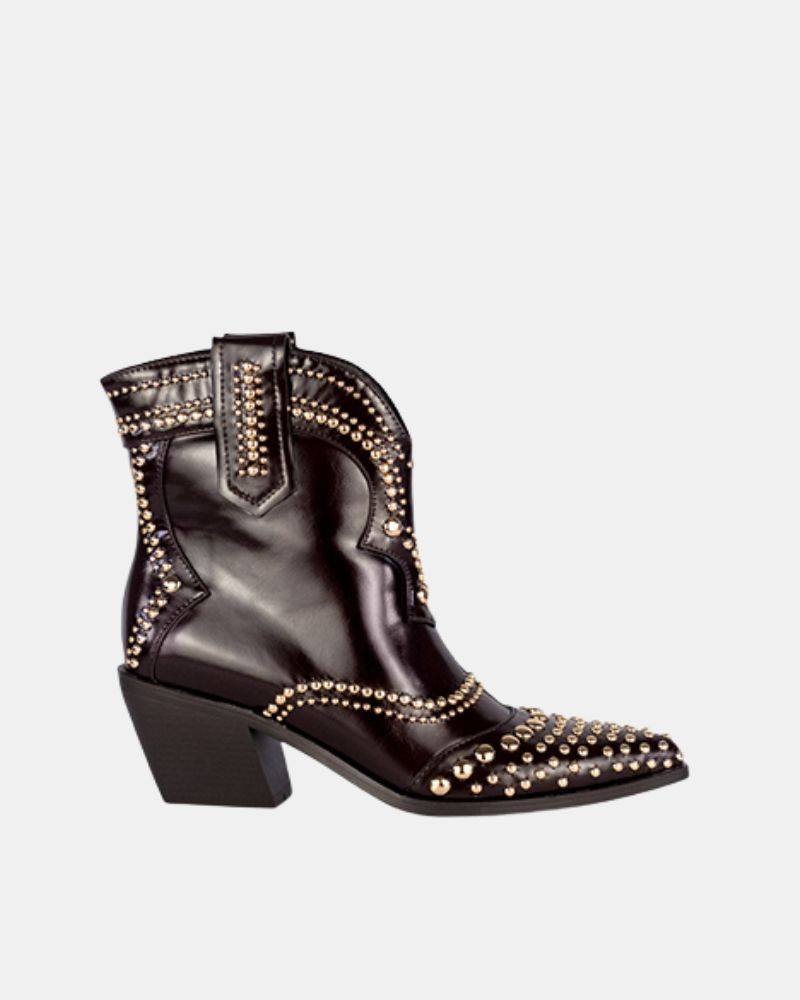  Botines Cowboy Bajos Mujer RockAway Marrón 84542