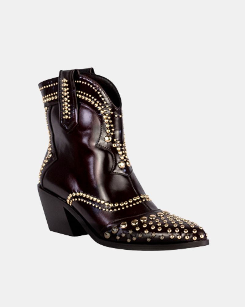 Botas Cowboy Baixas Mulher RockAway Marrom 84542