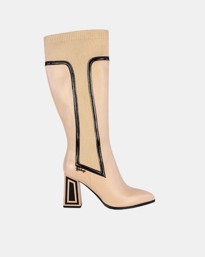 Botas Altas Mulher RockAway Bege 84578