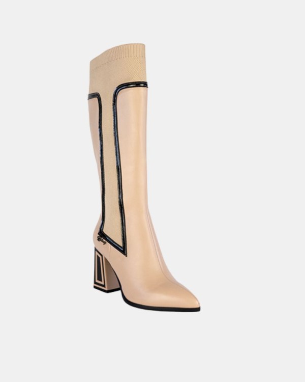 Botas Altas Mulher RockAway Bege 84578
