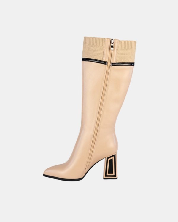 Botas Altas Mulher RockAway Bege 84578