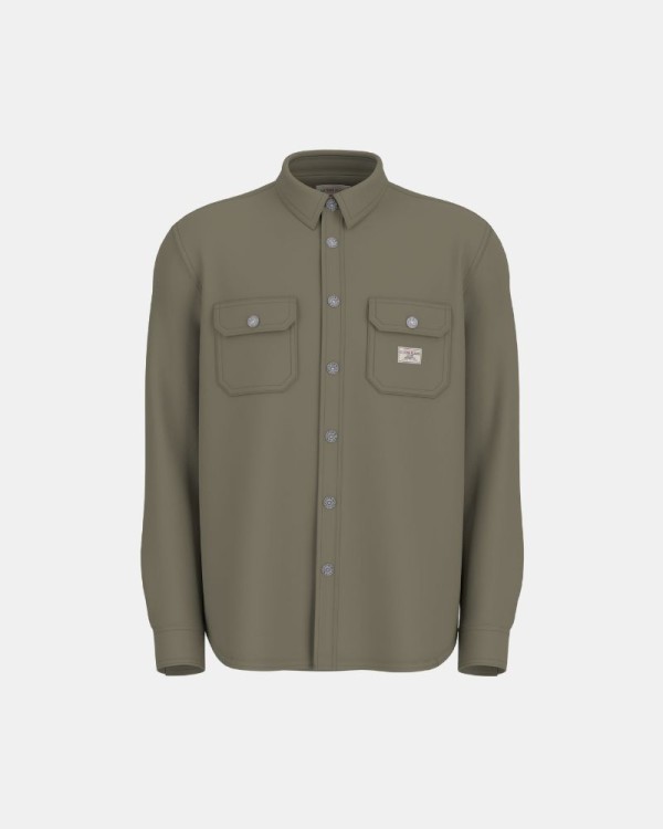  Camisas Manga larga Hombre GUESS Verde M5YH66 WHFR1
