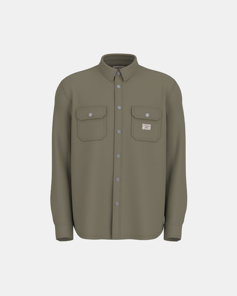  Camisas Manga larga Hombre GUESS Verde M5YH66 WHFR1