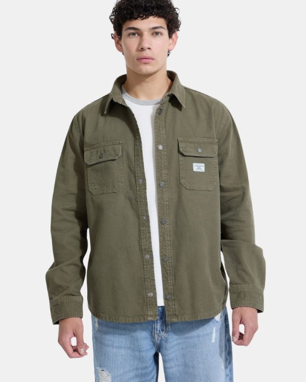  Camisas Manga larga Hombre GUESS Verde M5YH66 WHFR1