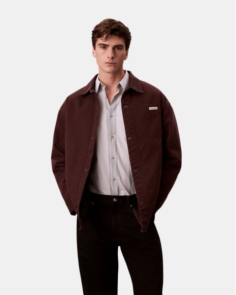 Camisas Manga Comprida Hombre CALVIN KLEIN Castanho LV04RD729G
