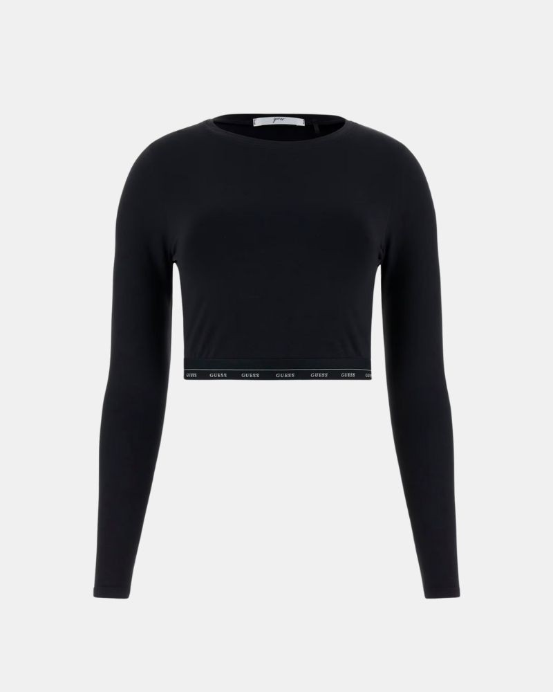 T-shirts Manga Comprida Mulher GUESS Preto O5BI02 K1800