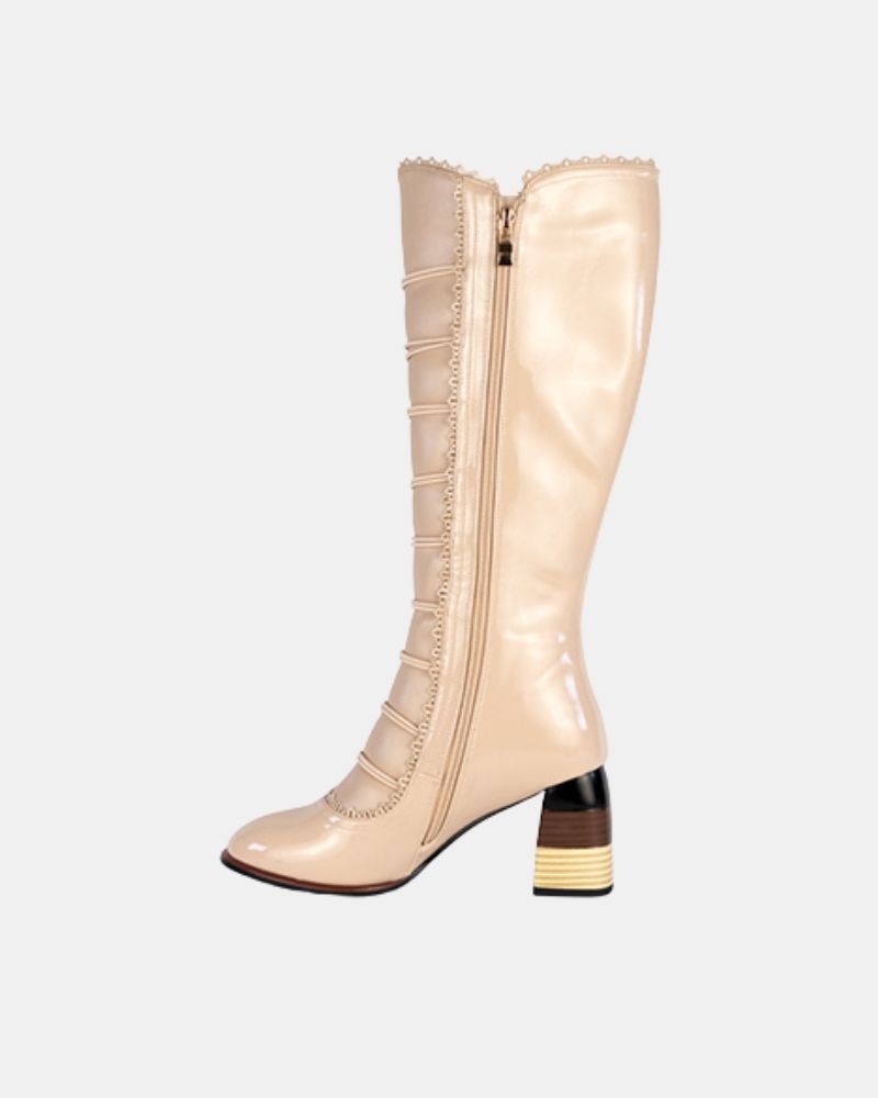 Botas Altas Mulher RockAway Bege 84557
