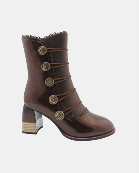 Botas Baixas Mulher RockAway Marrom 84556