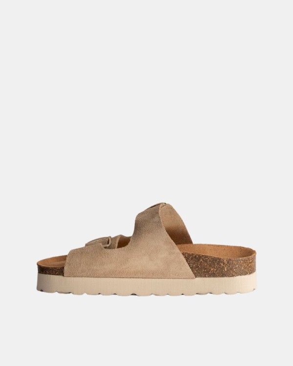 Sandalias Mulher RKS Taupe 11097