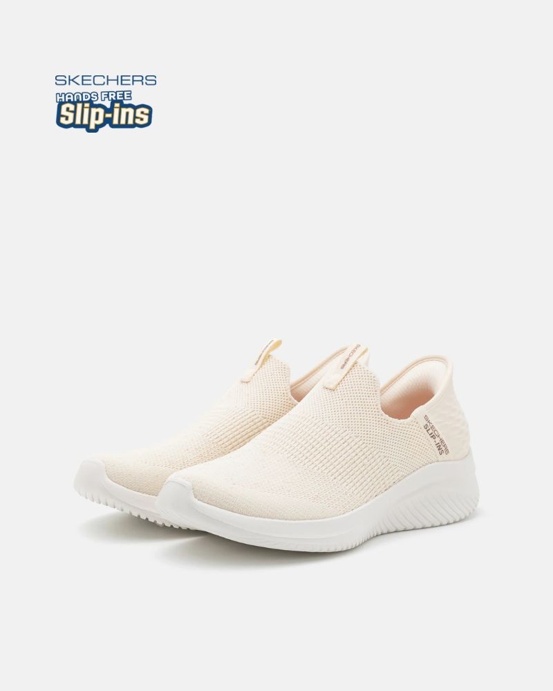 Sapatilhas Mulher SKECHERS Branco 149708 SLIP INS ULTRA FLEX 3.0 COZY STREAK
