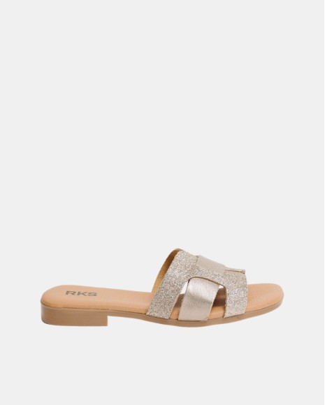 Sandalias Mulher RKS Ouro 410790