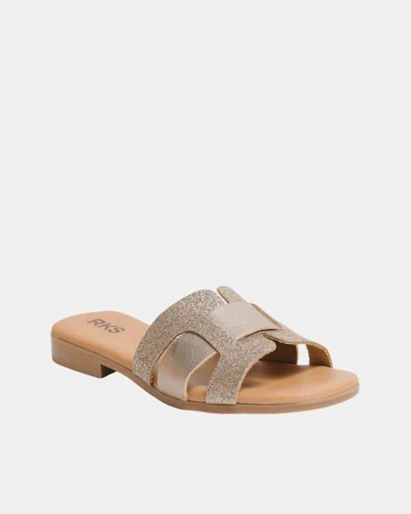 Sandalias Mulher RKS Ouro 410790