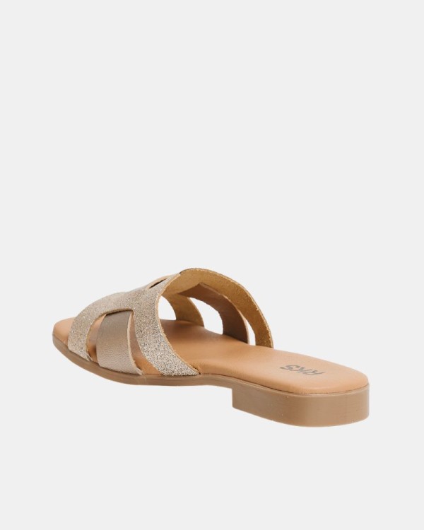 Sandalias Mulher RKS Ouro 410790