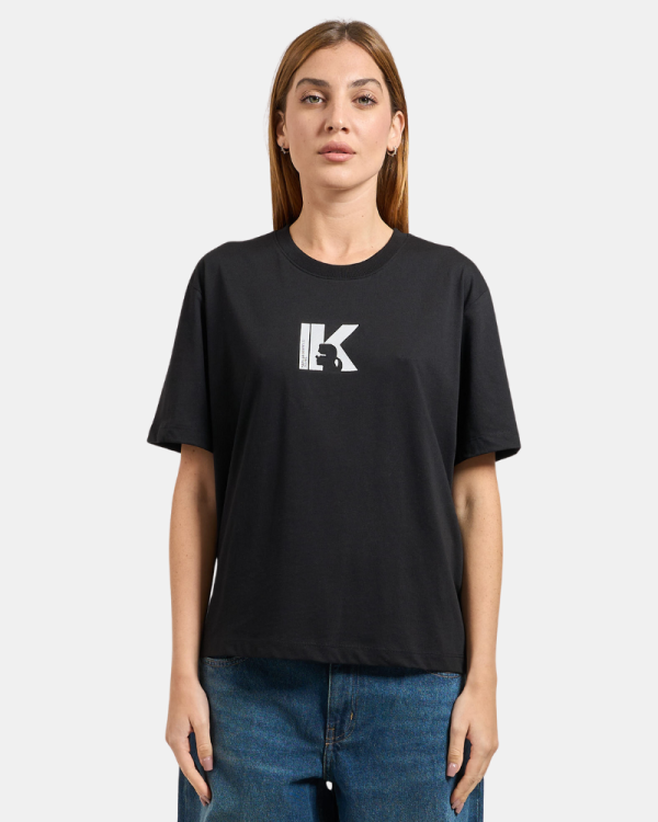 T-shirts Manga Curta Mulher Karl Lagerfeld Negro A3W17094