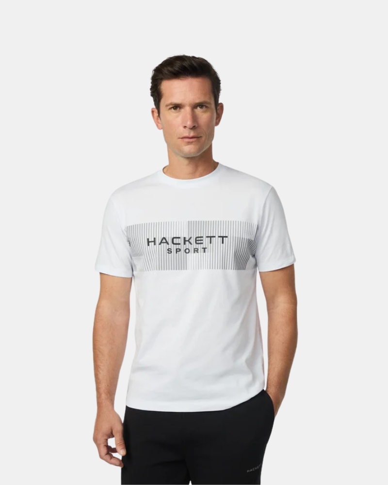 T-shirt Manga curta Homem HACKETT Branco HM5000004 HS MOTION TEE