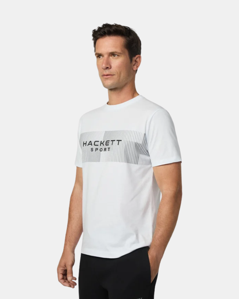 T-shirt Manga curta Homem HACKETT Branco HM5000004 HS MOTION TEE