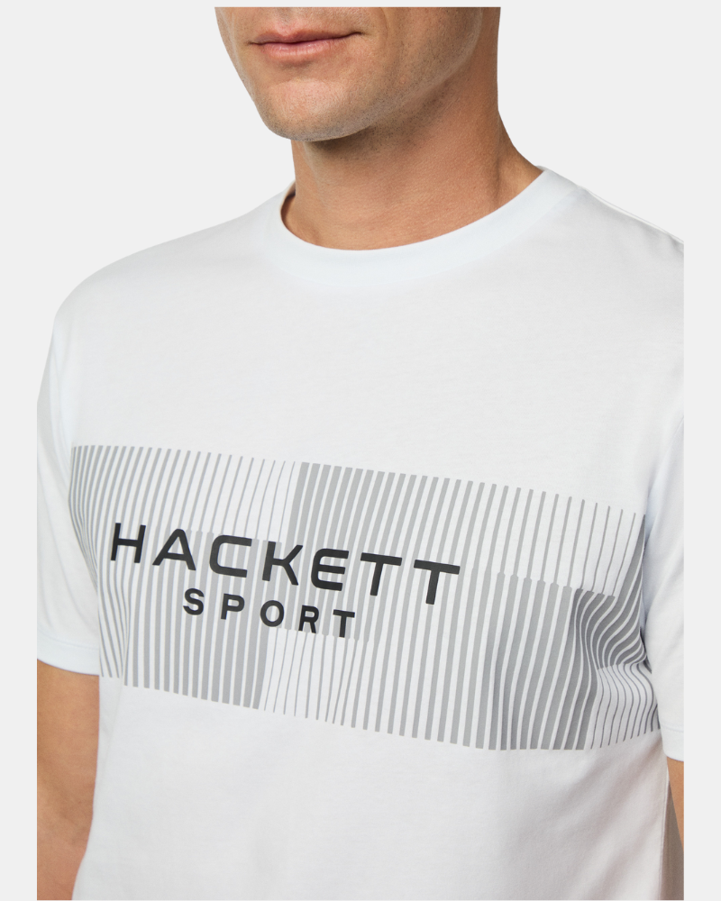 T-shirt Manga curta Homem HACKETT Branco HM5000004 HS MOTION TEE