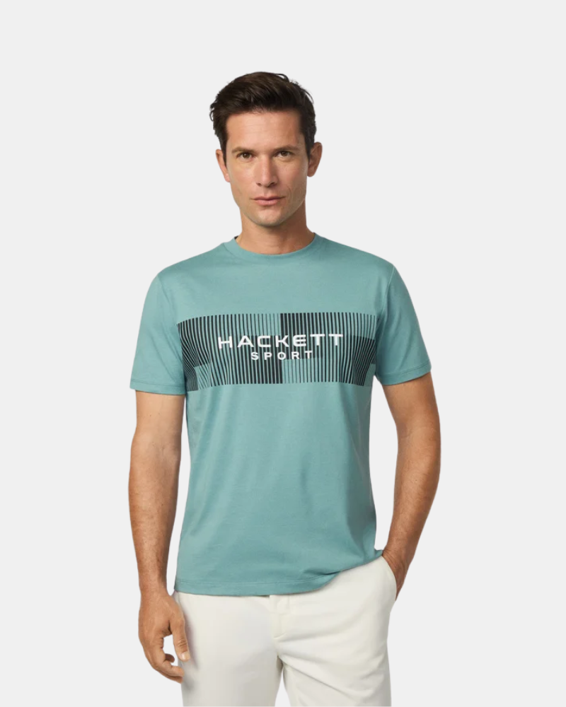 T-shirt Manga curta Homem HACKETT Verde HM5000004 HS MOTION TEE