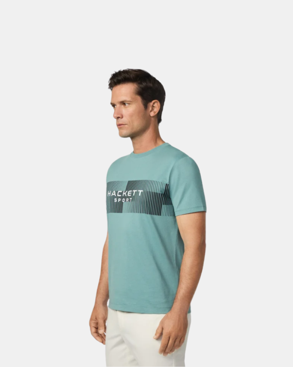 T-shirt Manga curta Homem HACKETT Verde HM5000004 HS MOTION TEE