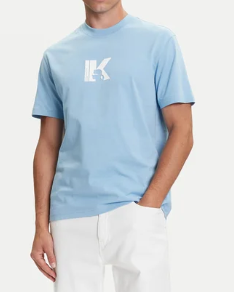  Camisetas Manga corta Hombre Karl Lagerfeld Azul A3M17057