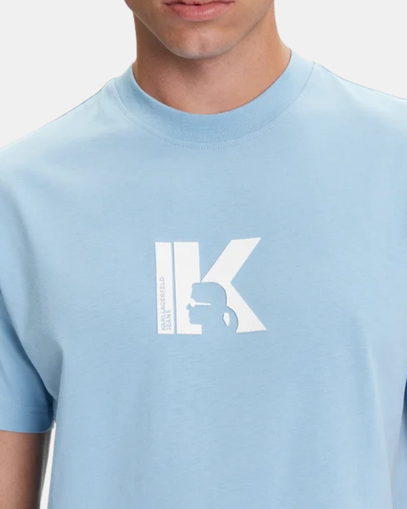  Camisetas Manga corta Hombre Karl Lagerfeld Azul A3M17057