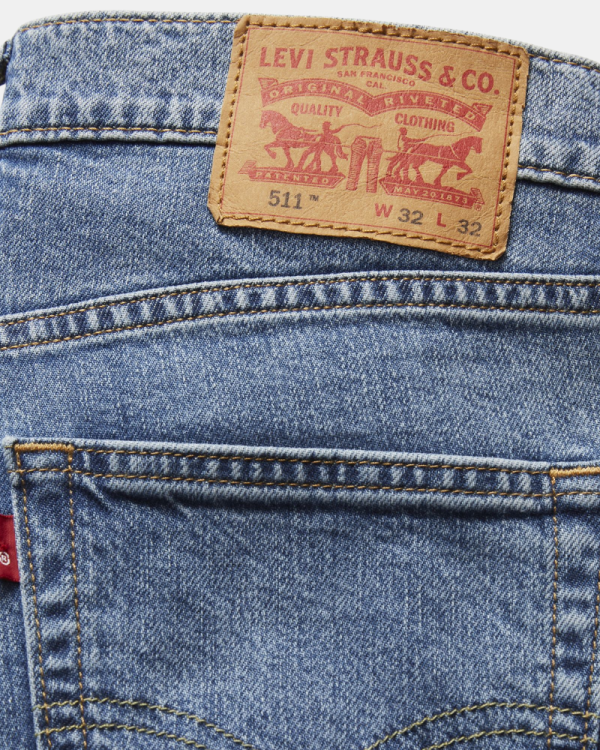 Calças Homem LEVIS Azul 04511 5856 511 SLIM MED INDIGO