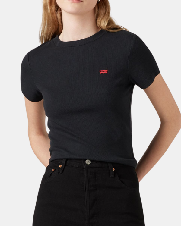 T-shirt Manga curta Mulher LEVIS Preto A7419 0014 ESSENTIAL SPORTY TEE