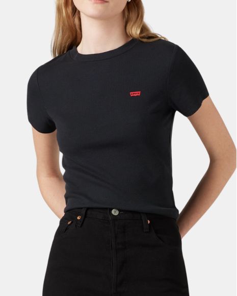 T-shirt Manga curta Mulher LEVIS Preto A7419 0014 ESSENTIAL SPORTY TEE