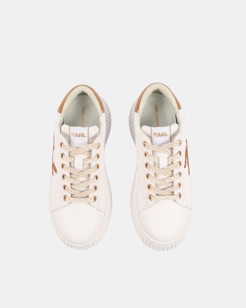 Sapatilhas Baixas Mulher Karl Lagerfeld Branco KL42372C KREEPER LO