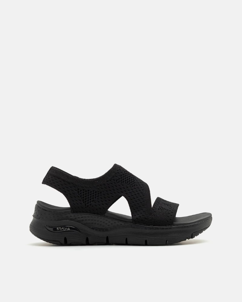 Sandálias Fascite Plantar Mulher SKECHERS Preto 119458 ARCH FIT BRIGHTEST DAY