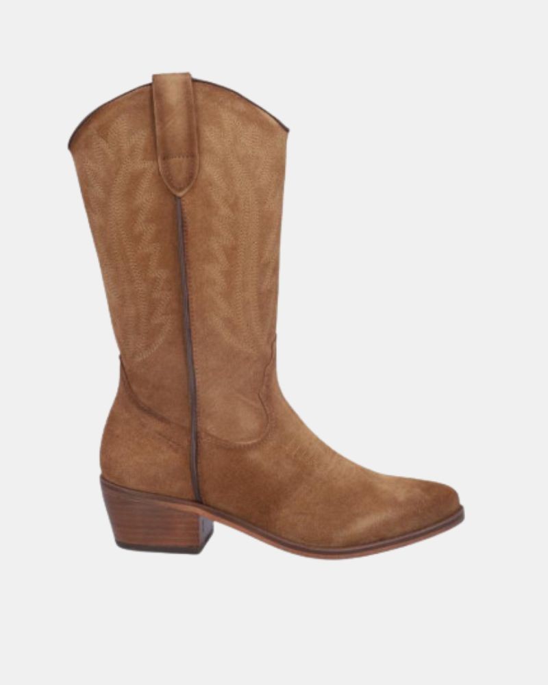 Botas Cowboy Mulher BONAVENTURE Taupe B684 5