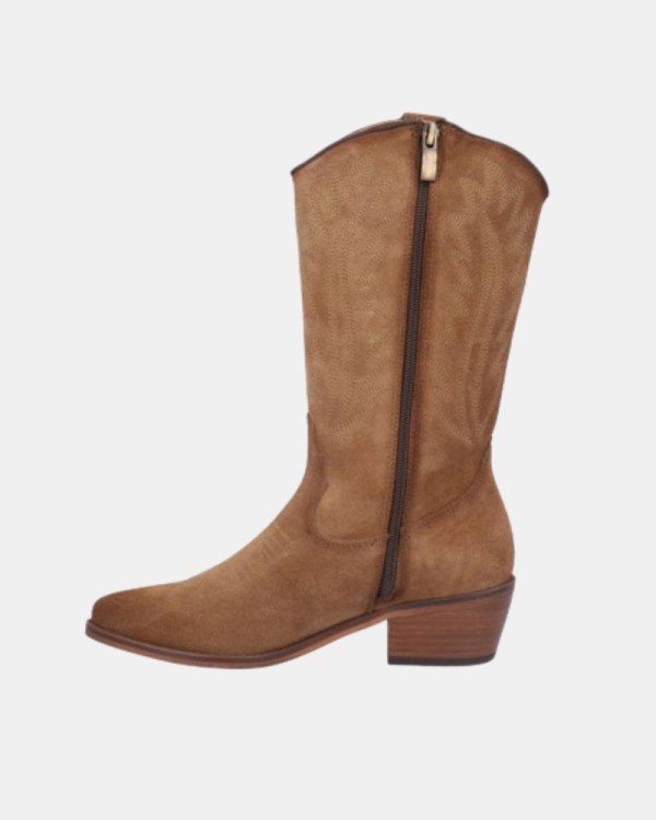 Botas Cowboy Mulher BONAVENTURE Taupe B684 5