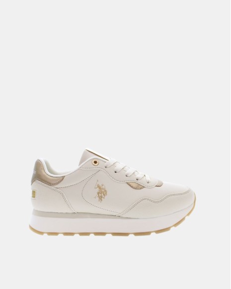 Sapatilhas Baixas Mulher US Polo Beige KITTY006W EYH1