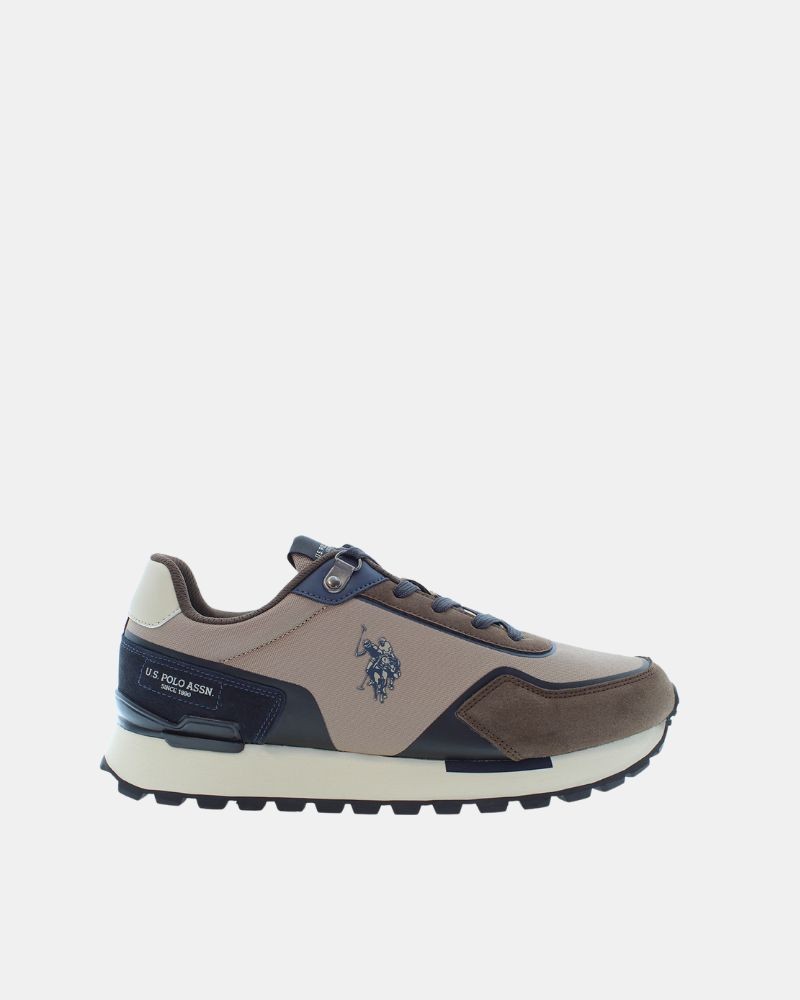 Zapatillas Bajas Hombre US Polo Marrón ARON009M ETS1